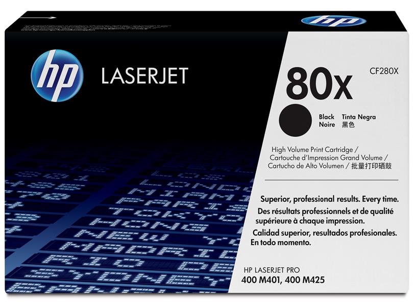HP 80X Origineel Zwart 1 stuk(s)