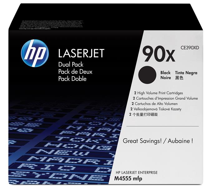 HP 90X Origineel Zwart 2 stuk(s)