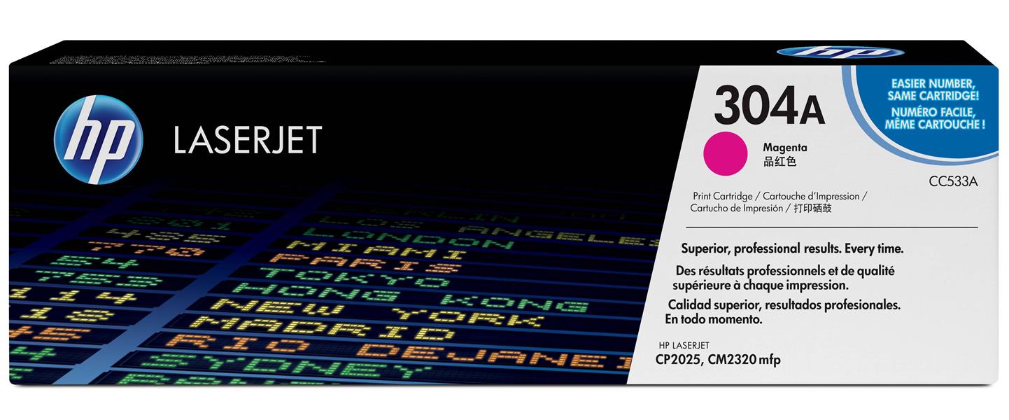 HP 304A Origineel Magenta 1 stuk(s)