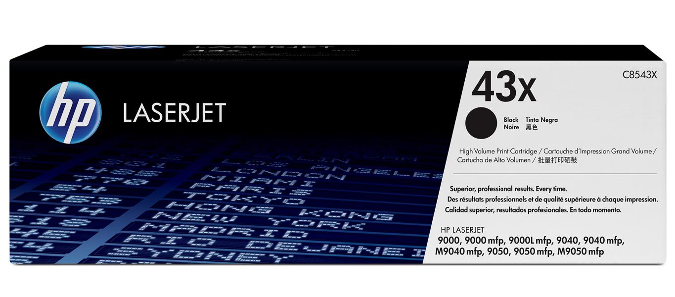 HP 43X Origineel Zwart 1 stuk(s)
