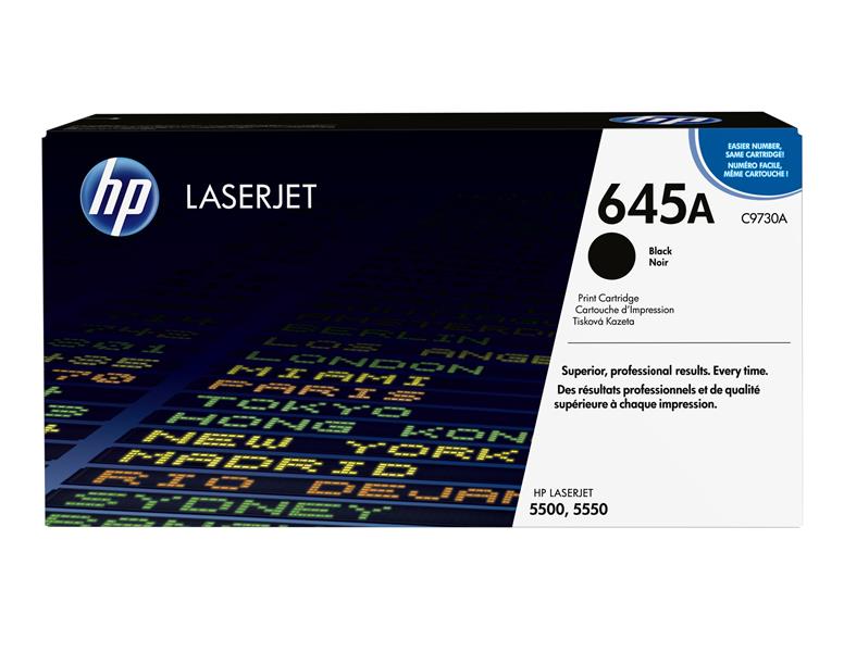 HP 645A Origineel Zwart 1 stuk(s)