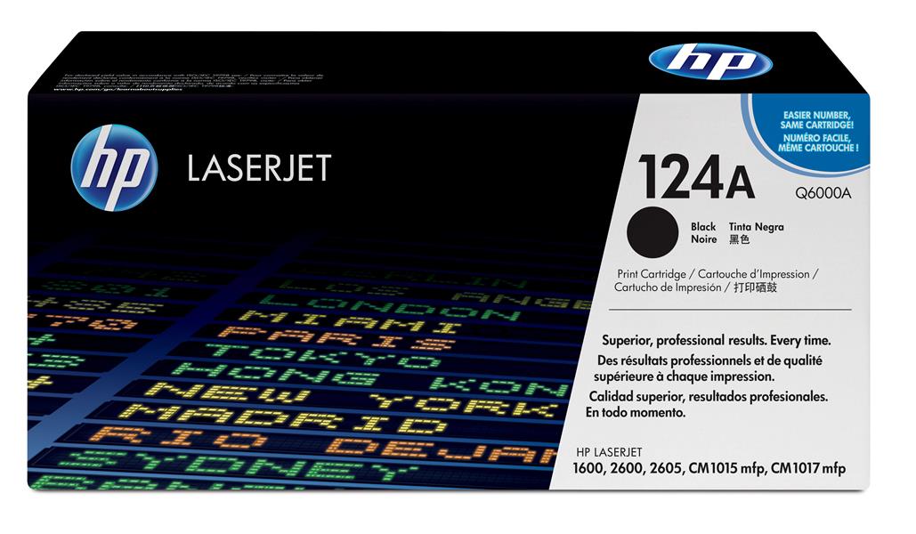 HP 124A Origineel Zwart 1 stuk(s)