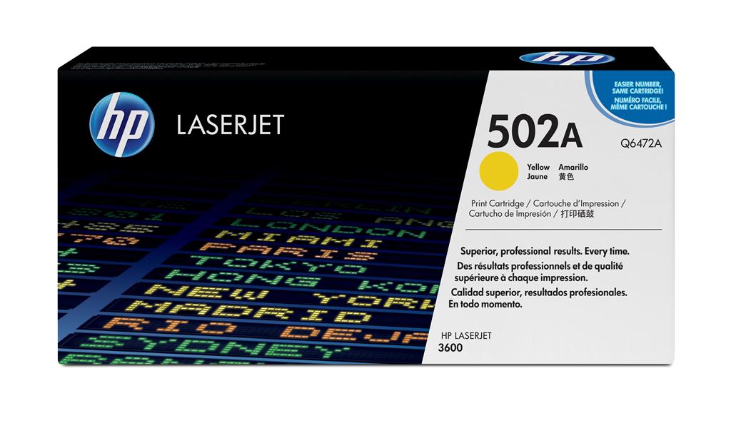 HP 502A Origineel Geel 1 stuk(s)