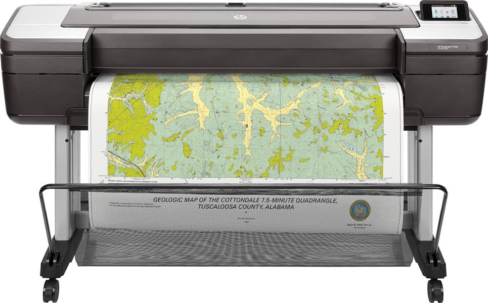 HP Designjet T1700 44-in PostScript grootformaat-printer Kleur 2400 x 1200 DPI Thermische inkjet 1118 x 1676