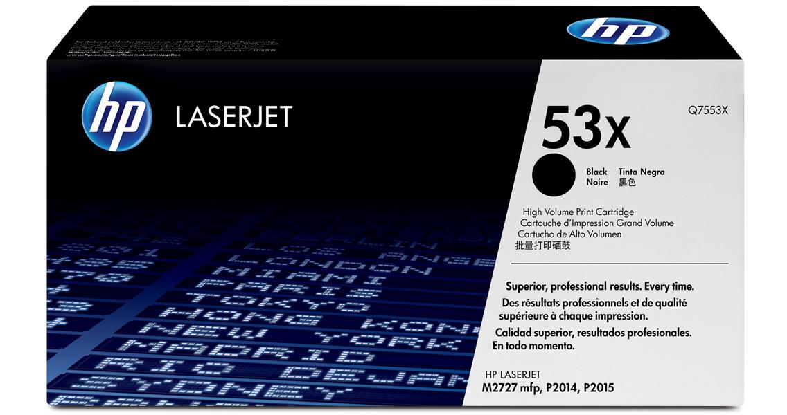 HP 53X Origineel Zwart 1 stuk(s)