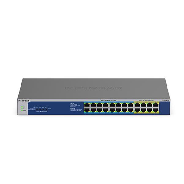 Netgear GS524UP Unmanaged Gigabit Ethernet (10/100/1000) Grijs Power over Ethernet (PoE)
