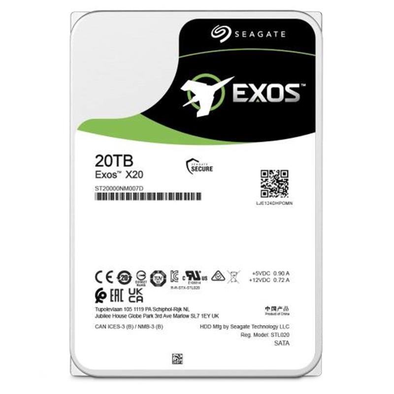 Seagate Enterprise ST20000NM007D interne harde schijf 3.5"" 20000 GB SATA III