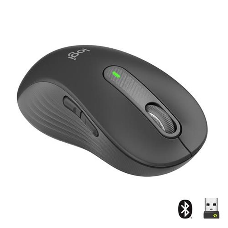 Logitech Signature M650 L Linkshandige Draadloze Muis - Voor grotere linkerhanden 2 jaar batterijduur stil klikken aanpasbare zijknoppen Bluetooth com
