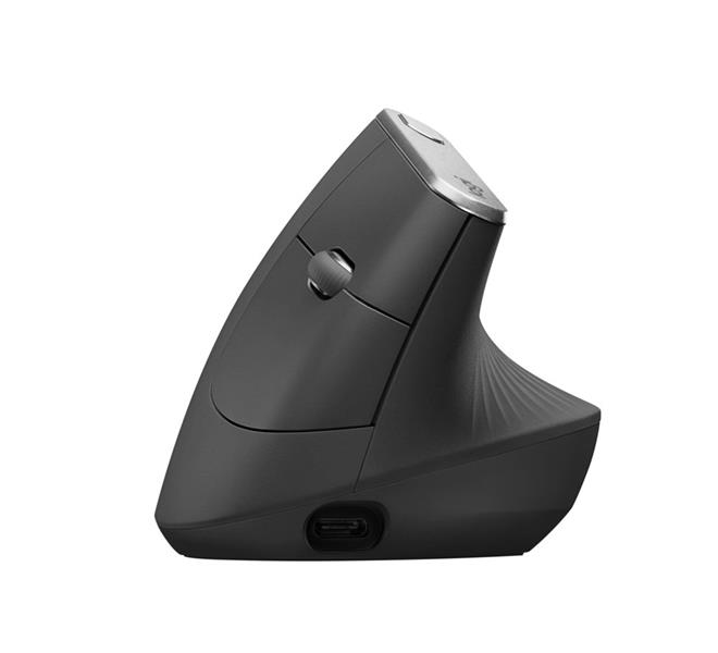 Logitech MX Vertical Advanced Ergonimic muis RF draadloos + Bluetooth Optisch 4000 DPI Rechtshandig
