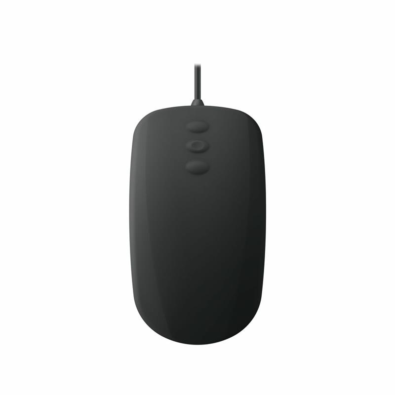 CHERRY Mouse AK-PMH3 Medical 3-Button Scroll corded sealed black IP68 +++ kabelgebunden, 3-Button-Scroll-Steuerung, IP68