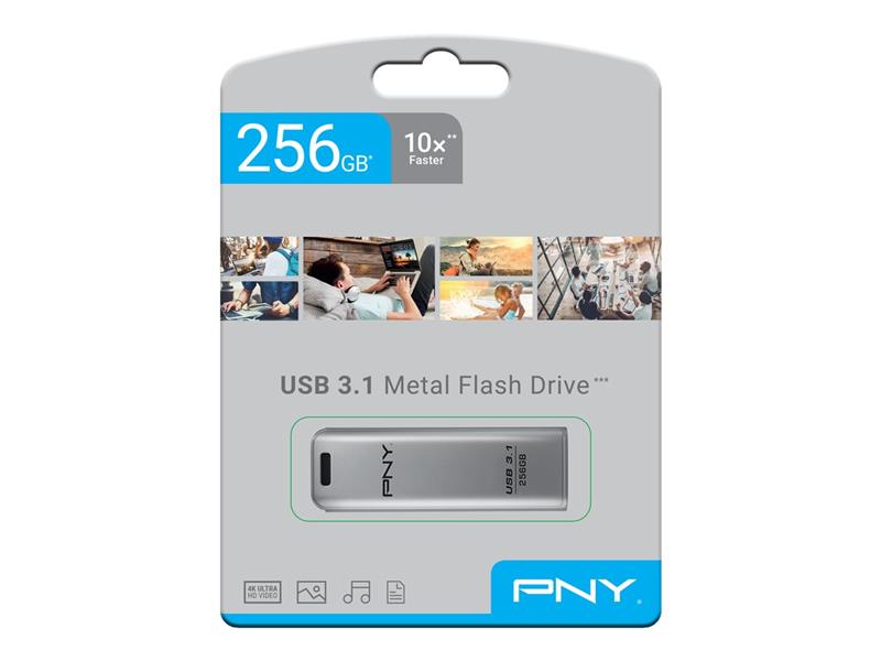 PNY ELITE STEEL USB 3 1 256GB USB Stick